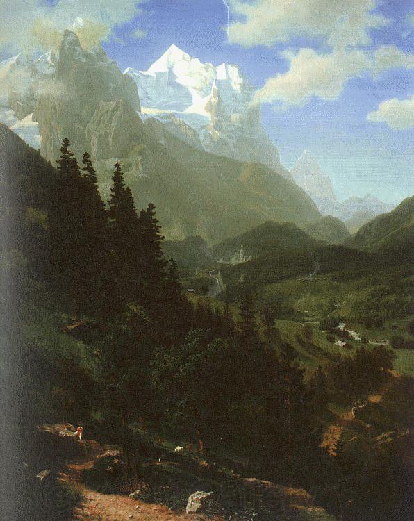 Albert Bierstadt The Wetterhorn Norge oil painting art